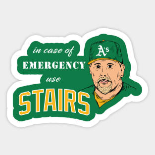 Emergency Stairs Sticker